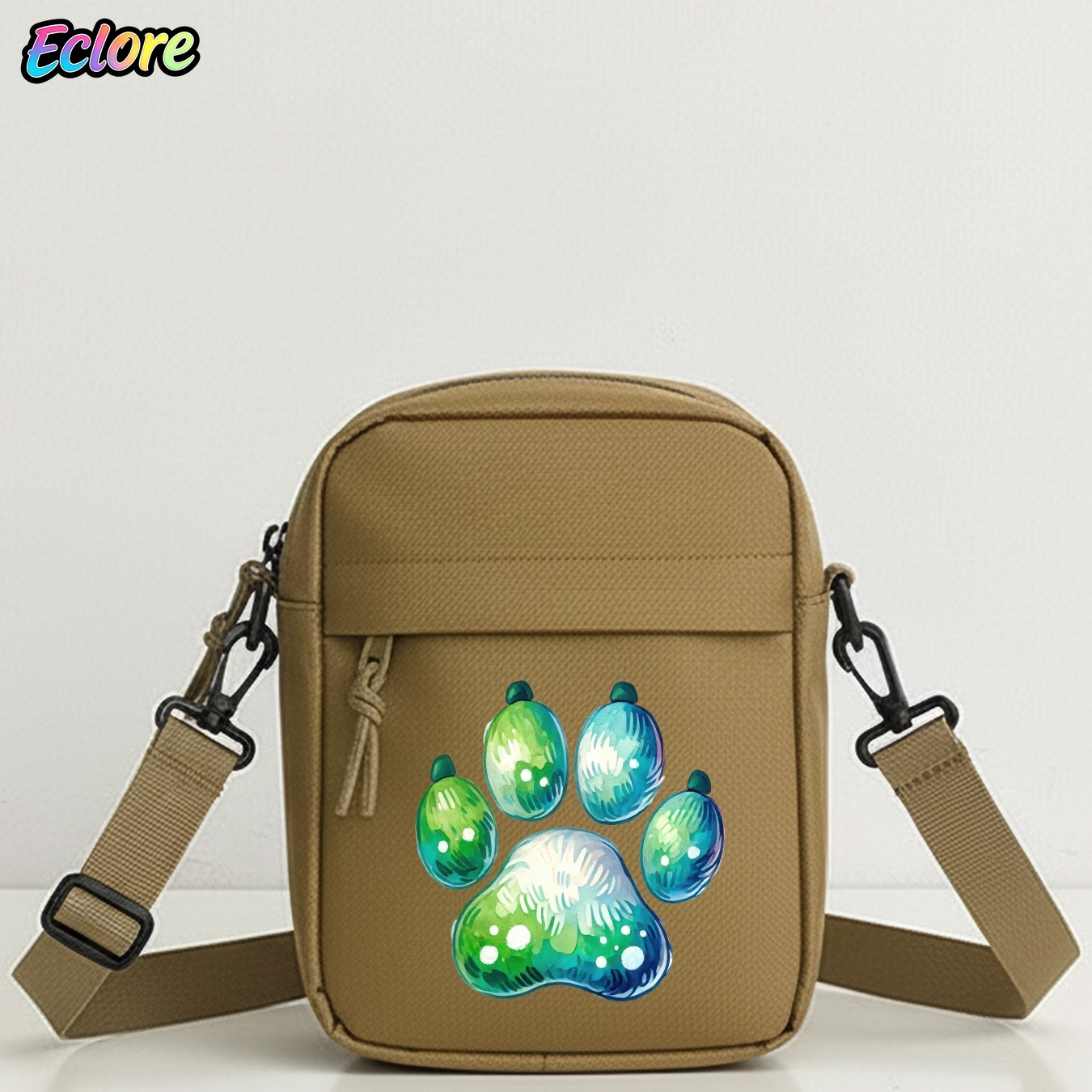 Cycling To Commute - Borsa a tracolla con stampa di