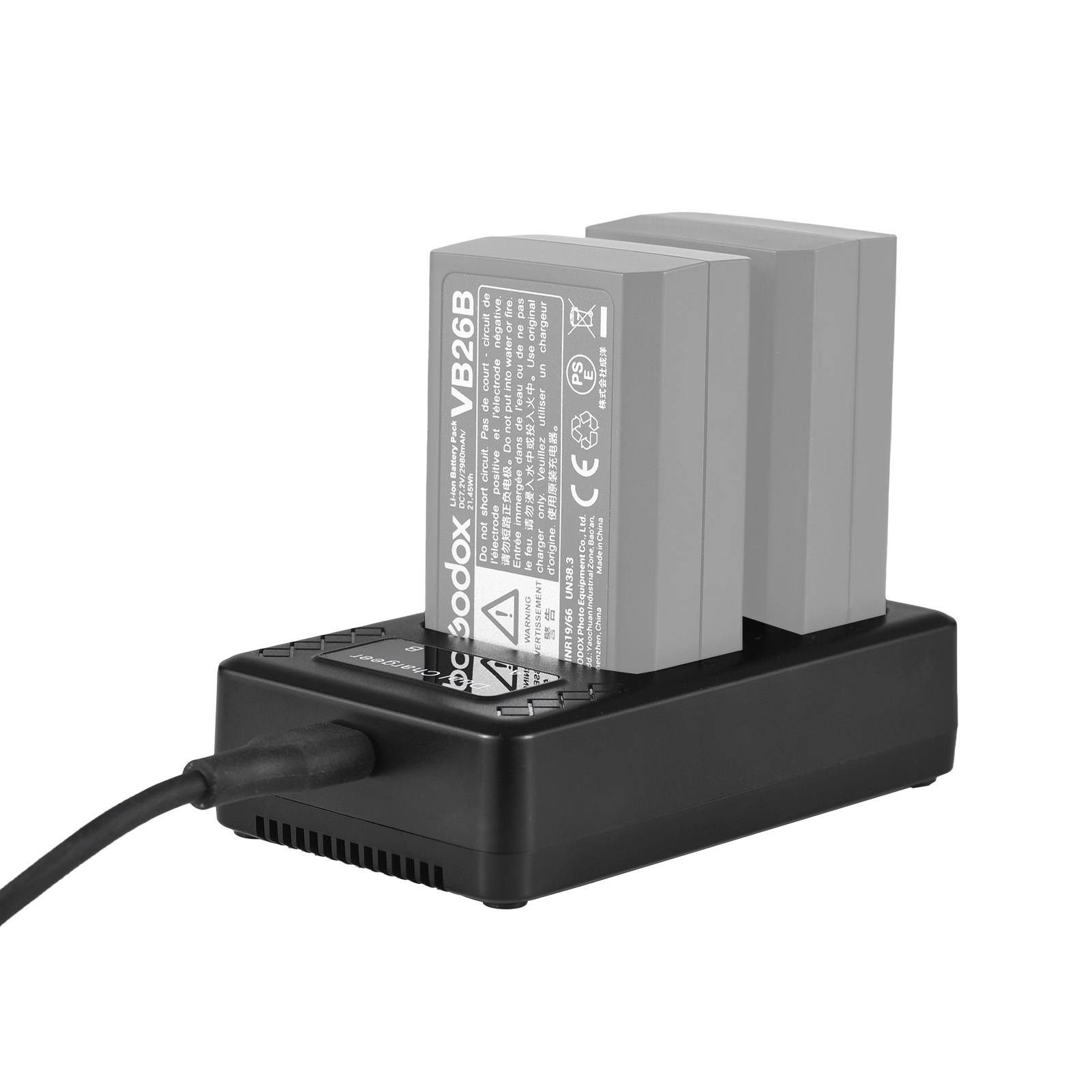 Usb Charger Dynamo - Caricabatterie Portatile a 2 Slot per