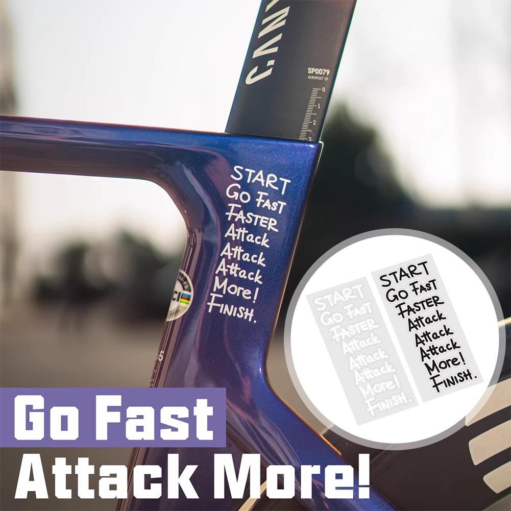 Cycling Quote - Adesivo con Citazione Motivazionale per Ciclisti: